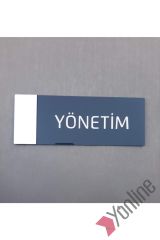 Aynalı Klasik Seri Yönetim Kapı İsimliği