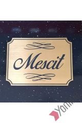 Klasik Seri Altın Mescit Kapı İsimliği