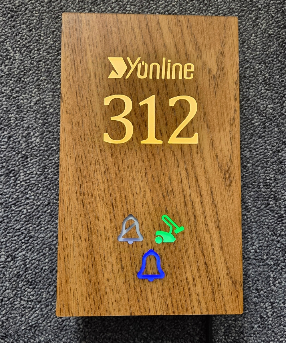 DND Wooden Series Işıklı Otel Kapı Numarası