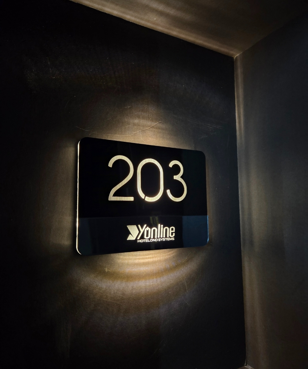 Diamond Mirror Series Işıklı Otel Kapı Numarası