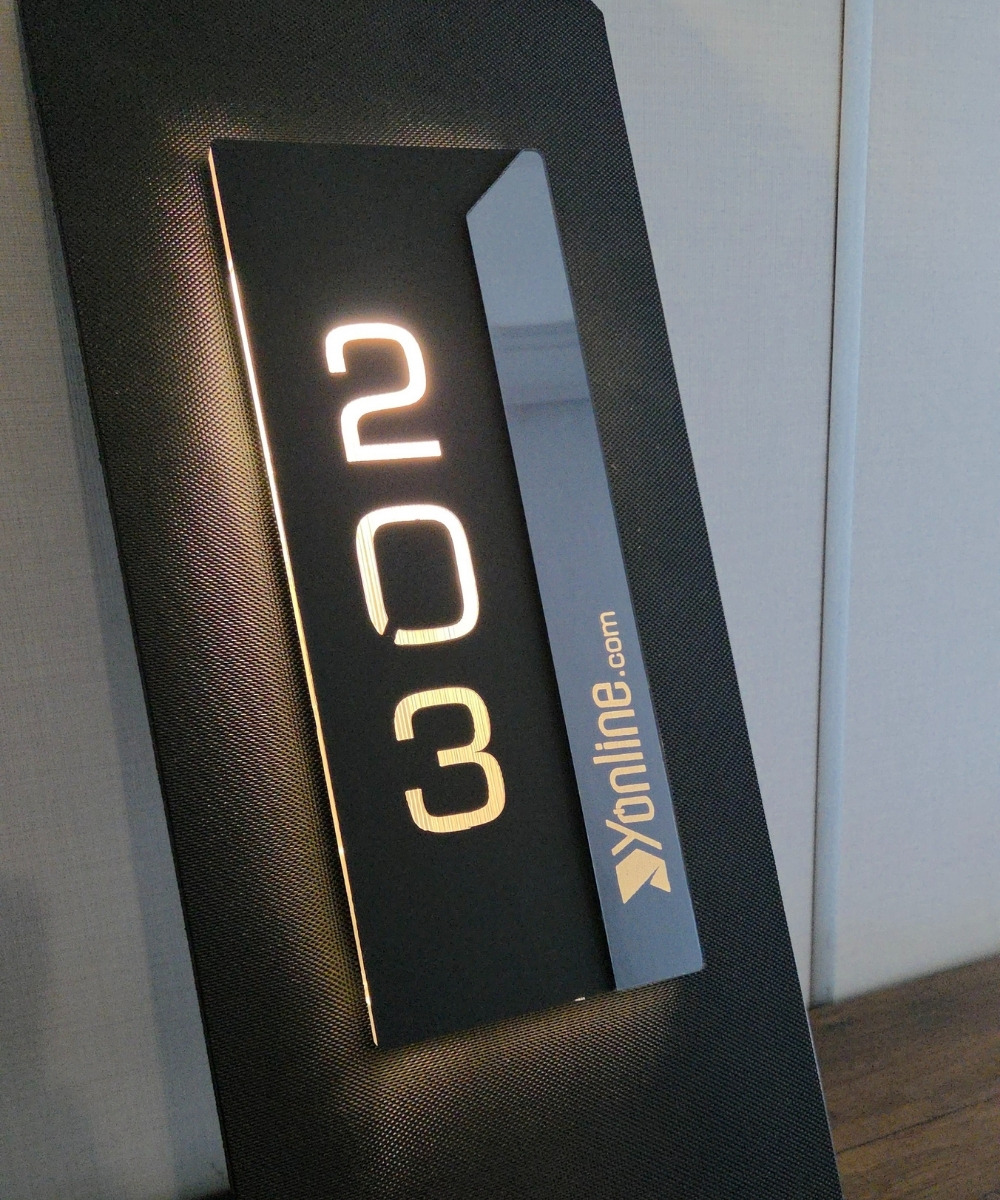 Diamond Onix Series Işıklı Otel Kapı Numarası