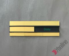Altın Boş-Dolu Değiştirilebilir Kapı İsimliği